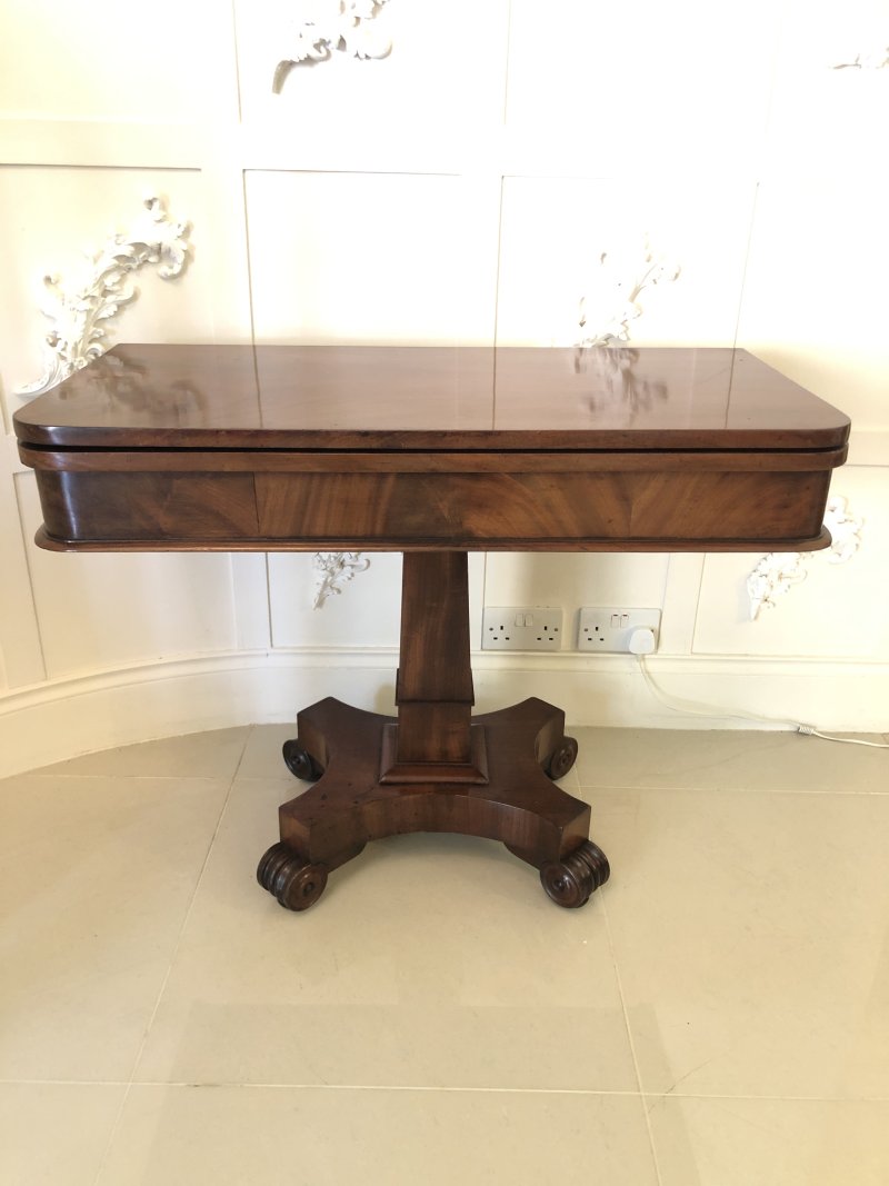 Quality Antique William IV Mahogany Tea Table - Image 2